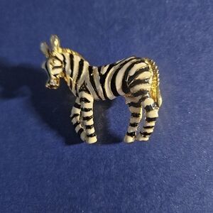 Brooch, zebra